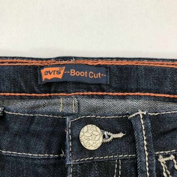 Levi's Jeans Youth 14 Blue Boot Cut Denim Pants Slim Fit Size 14 (24X21) - Picture 6 of 12